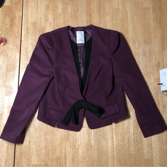 •ROBERT RODRIGUEZ• Berry Short Bow Jacket Blazer Lined - Size 4 - Picture 4 of 9